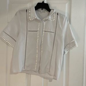 White short sleeve dressy shirt